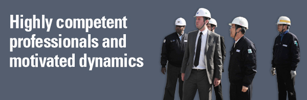 Highly competent professionals and motivated dynamics